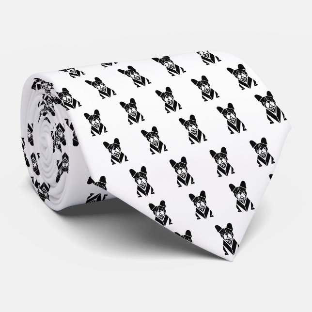 Cravate de minimalisme Bulldog (Roulé)