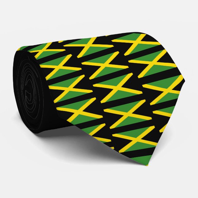 Cravate de monogramme d'Humour jamaïcain (Roulé)