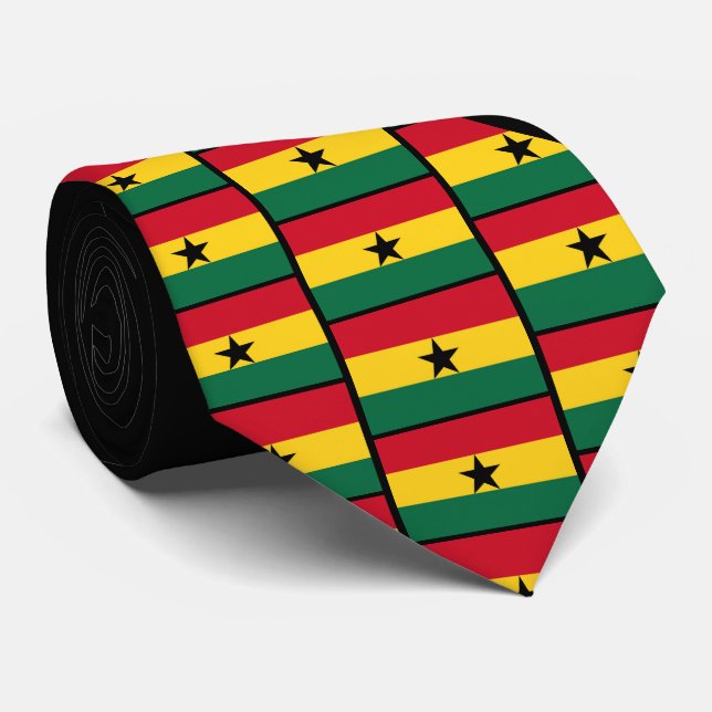 Cravate de monogramme GHANÉEN personnalisé (Roulé)