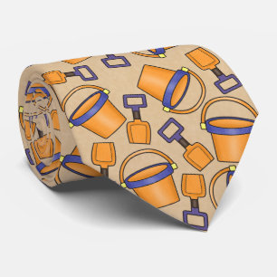 Cravate de motif de plage amusante