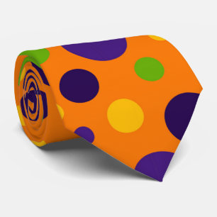 Cravate de motif de point de polka d'amusement