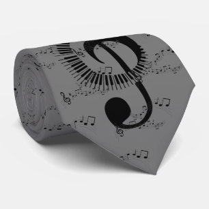 Cravate de musique de clef triple