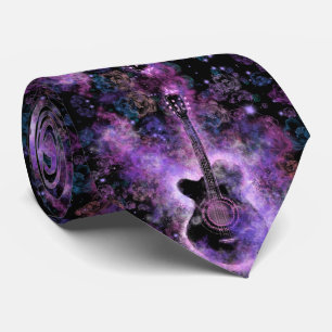 Cravate de musique guitare