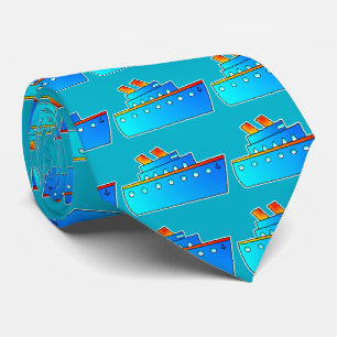 Cravate de navire bleu marine cravates