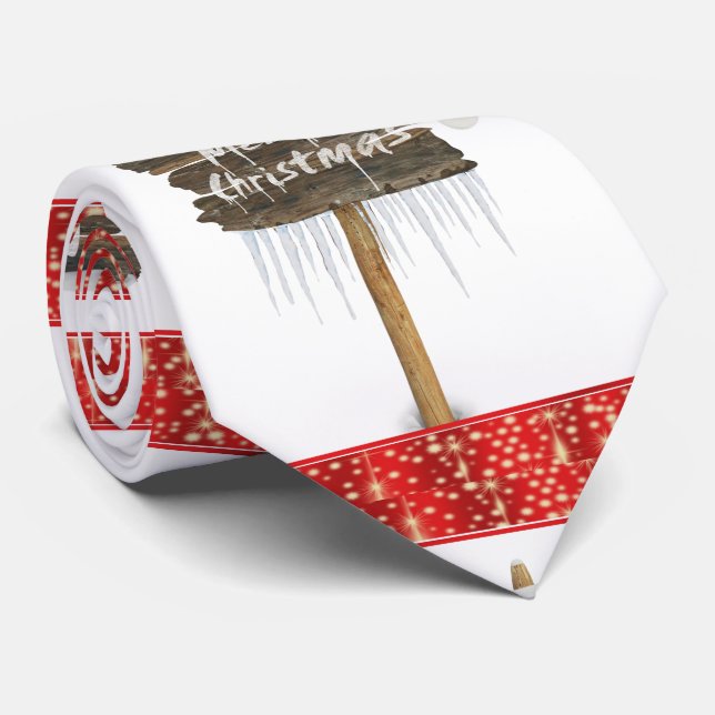 Cravate de Noël, Joyeux Noël (Roulé)