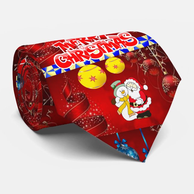 Cravate de Noël, Joyeux Noël (Roulé)