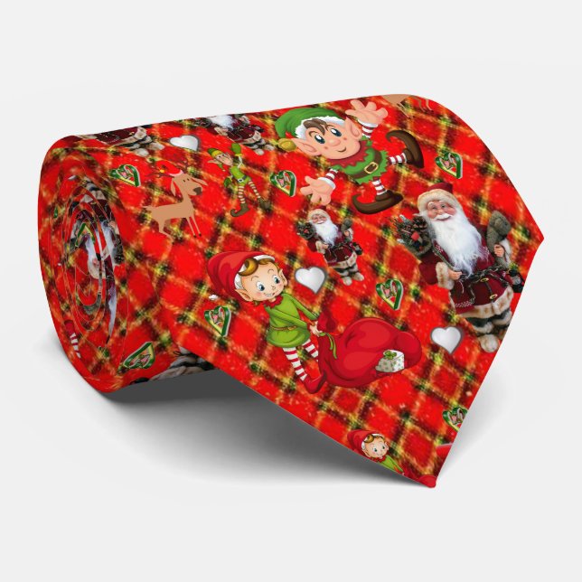 Cravate de Noël, Père Noël (Roulé)