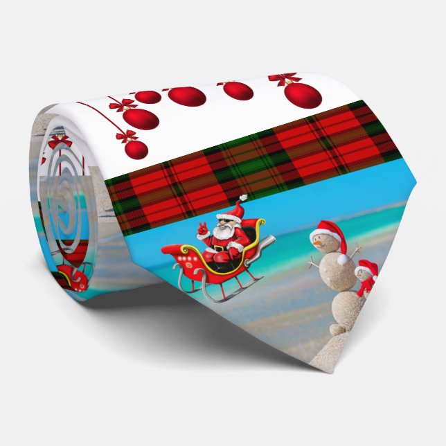 Cravate de Noël, Snowman (Roulé)