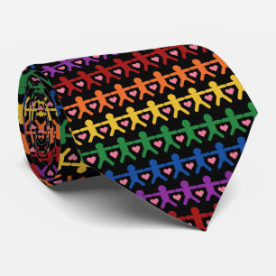 Cravate De pair avec l'art de motif d'amour