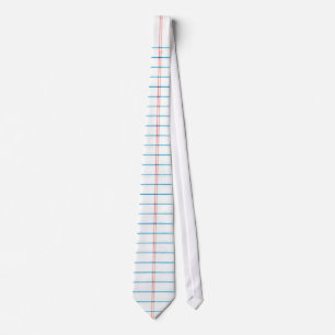 Cravate de papier de feuille rayée par école
