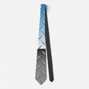 cravate de plaque de diamant chromé