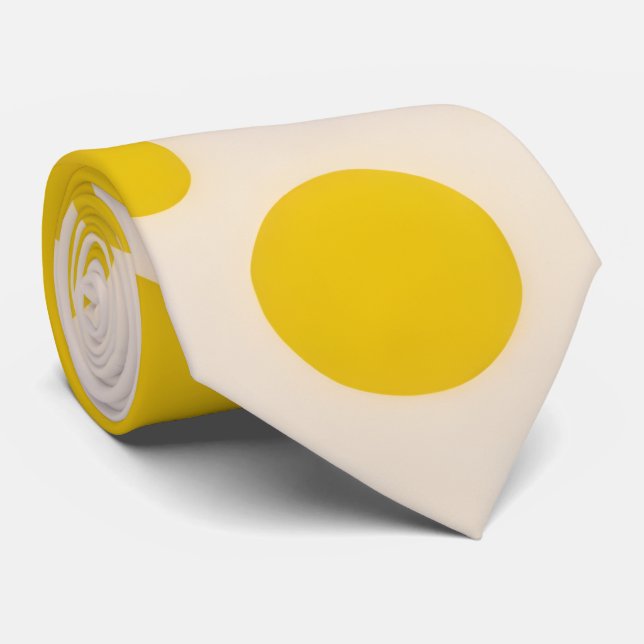 Cravate de points Polka Jaune (Roulé)