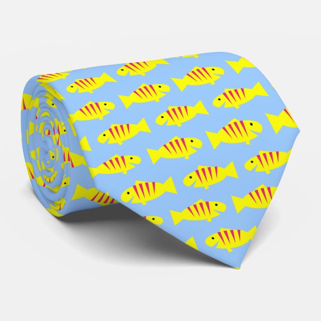 Cravate de poisson jaune (Roulé)