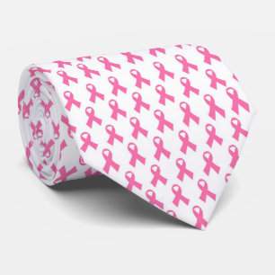 cravate de ruban rose