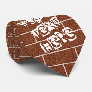 Cravate de texte personnalisé avec conception de m