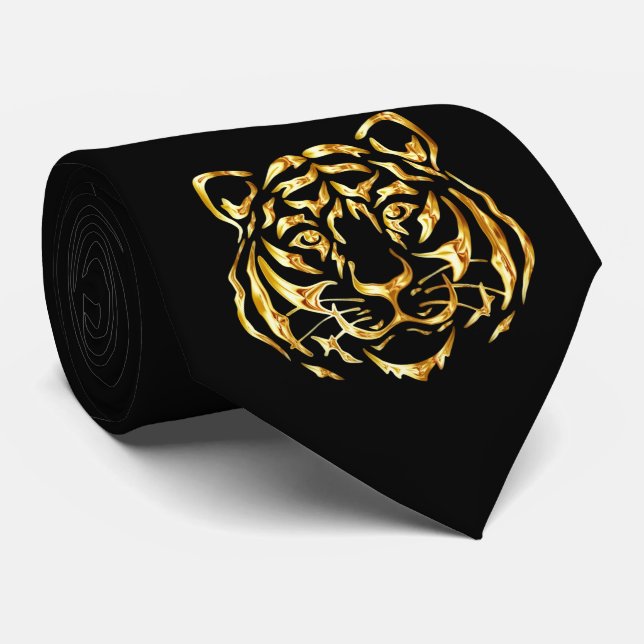 Cravate de tigre à visage doré (Roulé)