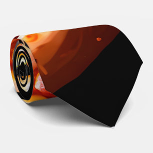 Cravate de tranche de pizza coupée - Black Funny C