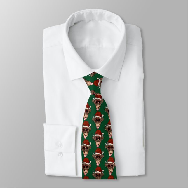 Cravate de vache de Noël (Attaché)