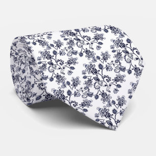 Cravate decorada gris azulado