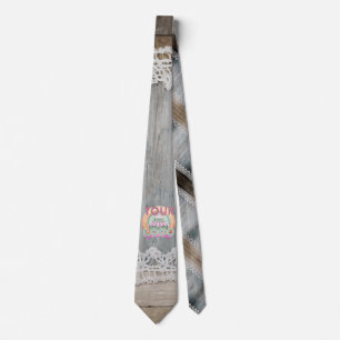 Cravate Dentelle en bois rustique Boho Chic Bureau Espace 