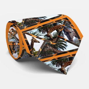 Cravate Des Giraffes Sur Un Design D'Enveloppe Motif De Gi