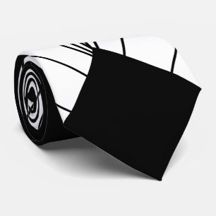 Cravate Design Art Déco Noir Et Blanc