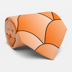 Cravate Design Art déco orange
