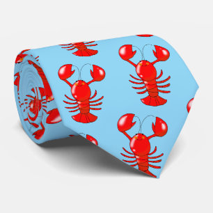 Cravate Design de dessin de homard au homard doux et souri