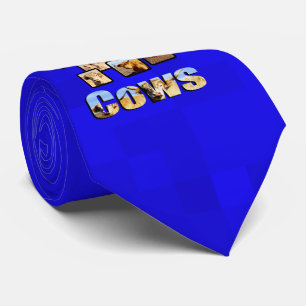 Cravate Design de vache Hot Blue Highland,