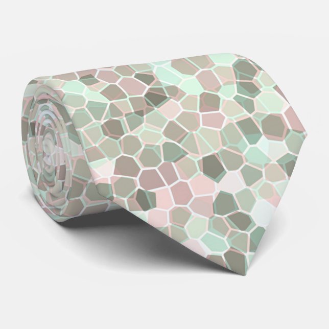 Cravate Design élégant en mosaïque (Roulé)