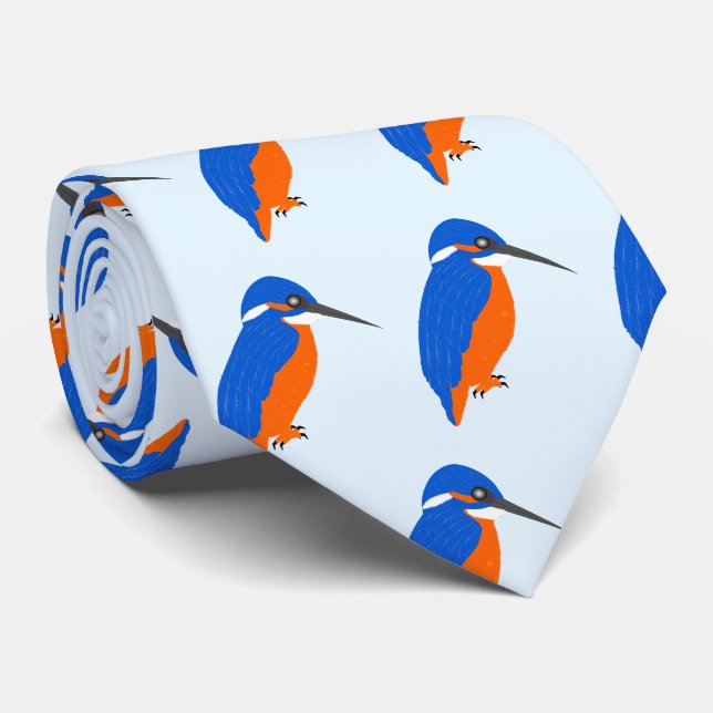 Cravate Design Kingfisher (Roulé)