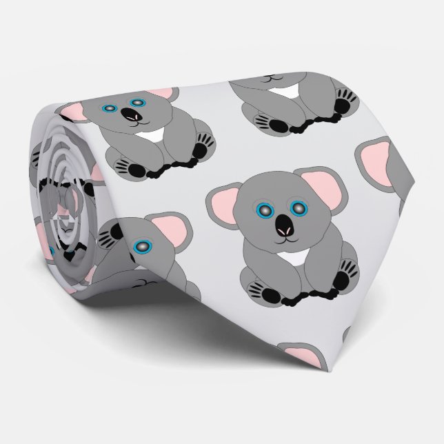 Cravate Design Koala (Roulé)