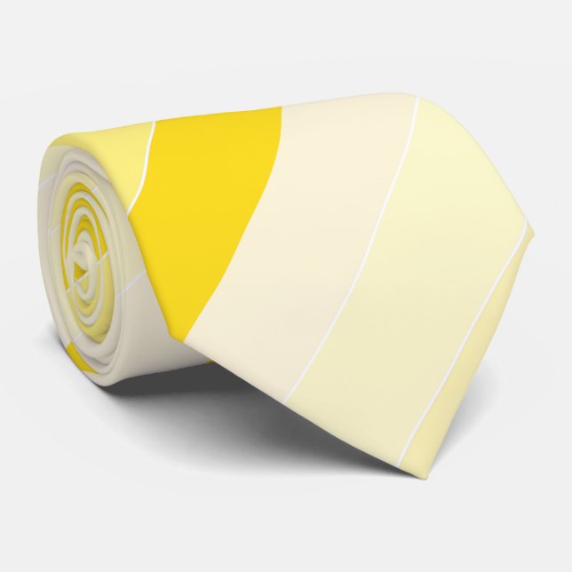 Cravate Design moderne élégant et élégant de couleur jaune (Roulé)
