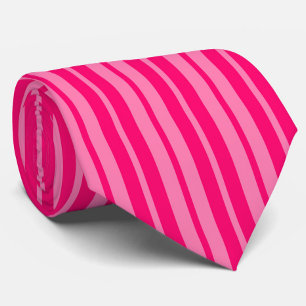 Cravate Design Motif léger et rose chaud
