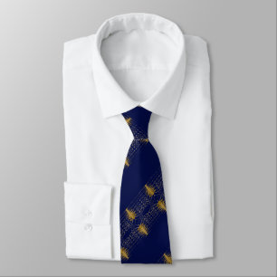 Cravate Designer 2013 Signature Series : Gold on Blue