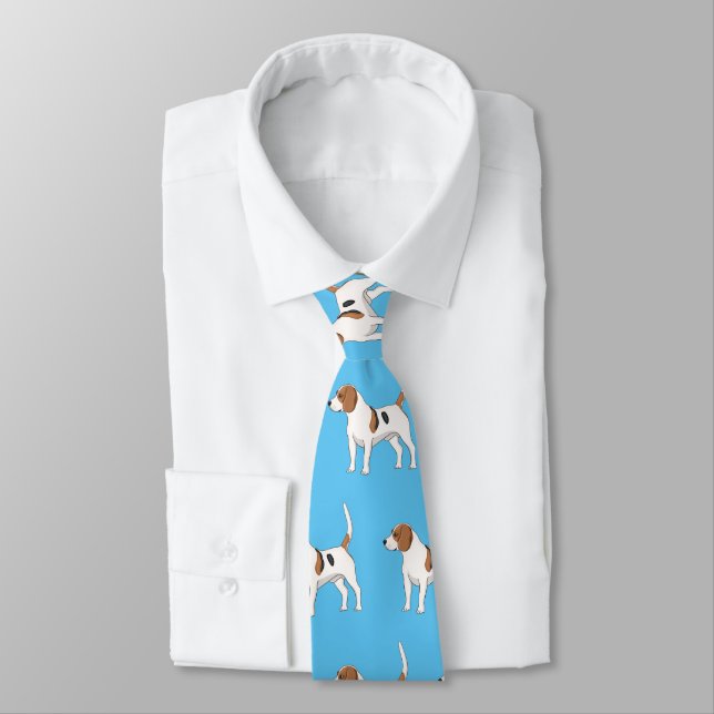 Cravate dessin animé de chien beagle (Attaché)