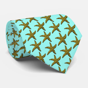 Cravate Dessin vintage d'étoile de mer
