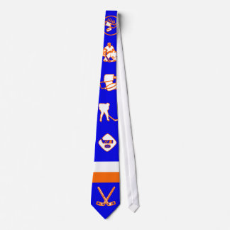 Cravate d'hockey de bleu royal