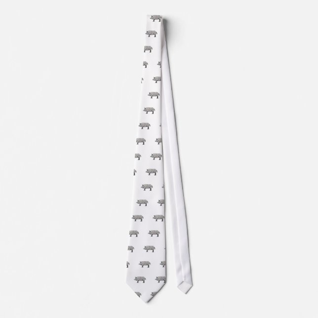 Cravate Diagramme de porc (Devant)