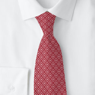 Cravate Diamant encoche grenat