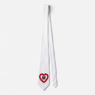 Cravate Diamant Roses Rouges Coeur Avec Biens
