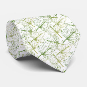 Cravate dibujo de hojas verde degradado