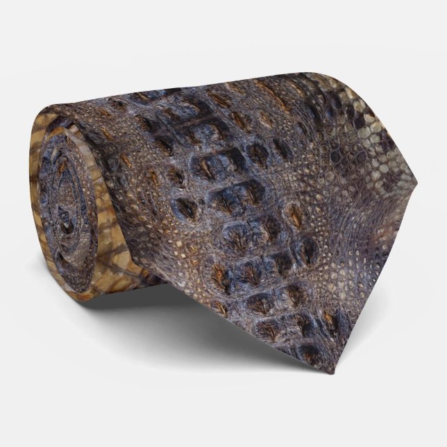 Cravate d'impression Alligator (Roulé)