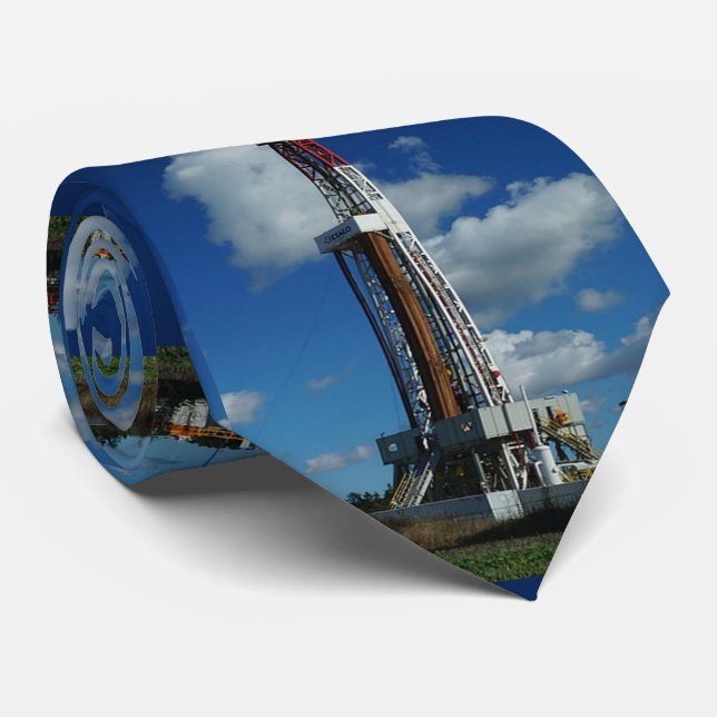 Cravate d'impression d'installation de pétrole et (Roulé)