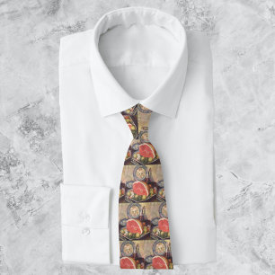 Cravate Dîner vintage jambon avec haricots verts et pommes