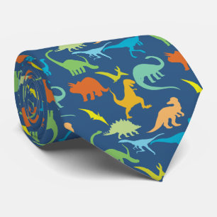 Cravate Dinosaures colorés