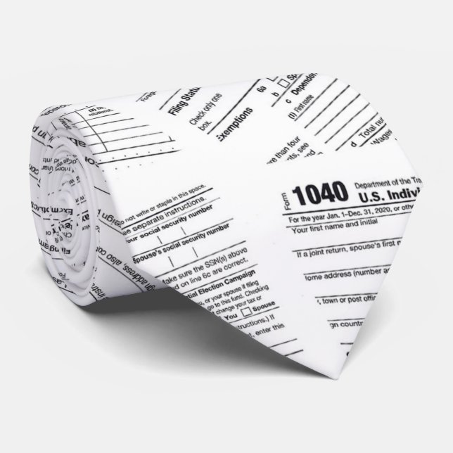 Cravate Documents du formulaire de déclaration de revenus (Roulé)