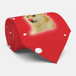 Cravate Doge Dogright Doggo Chien Carte de Mème de Noël ro