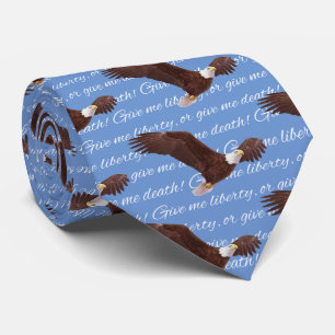 Cravate Donnez-moi la liberté ou donnez-moi la mort Eagle