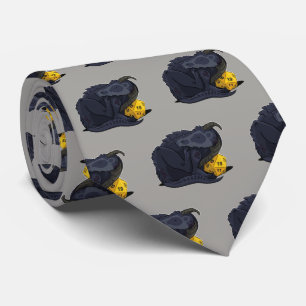 Cravate Dragon noir D20